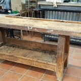 Établi d'ébeniste en bois