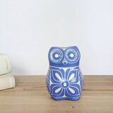 Midcentury ceramic owl figurine, Pablo Zabal, Chile, 1970s.