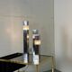 Very Mid-Century Modernist Architectural Sciolari Cubic Table Lamp by Gaet