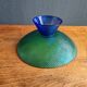Vintage Glass Blown Fruit Bowl – Blue and Green Design Centrepiece