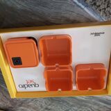 Set of ashtrays and lighter Quadro Set Consul 70s