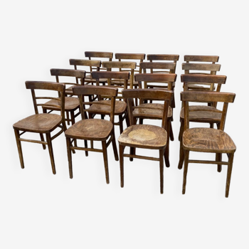 Set of 16 bistro chairs