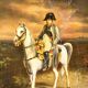 Peinture à l'huile sur toile représentant Napoléon