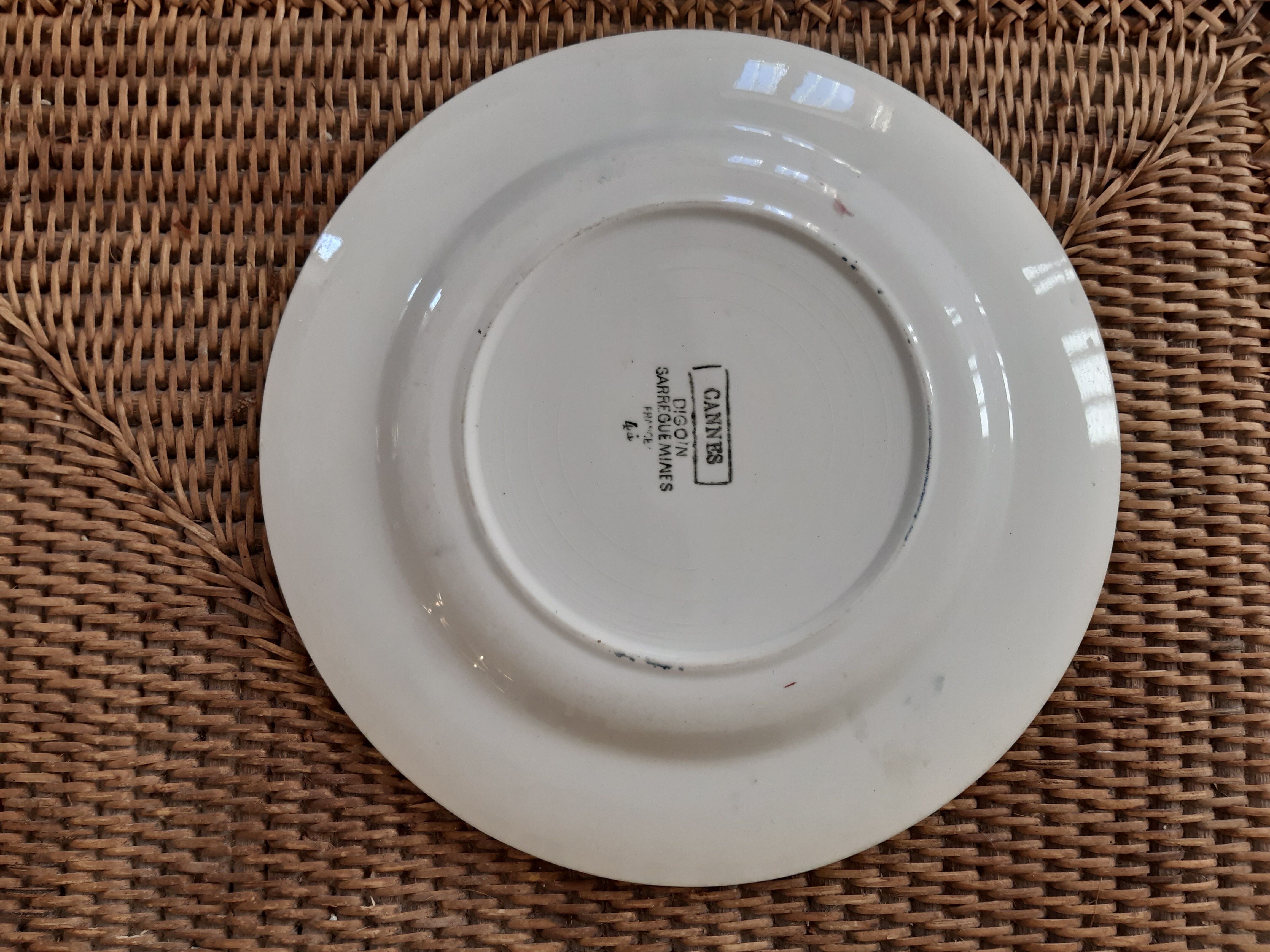 Digoin Sarreguemines plates