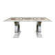 Italian marble dining table - 1970s craftsmanship