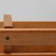 Mid-century Magazine Rack in full oak, France 1960s