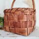 Vintage basket in natural fibers