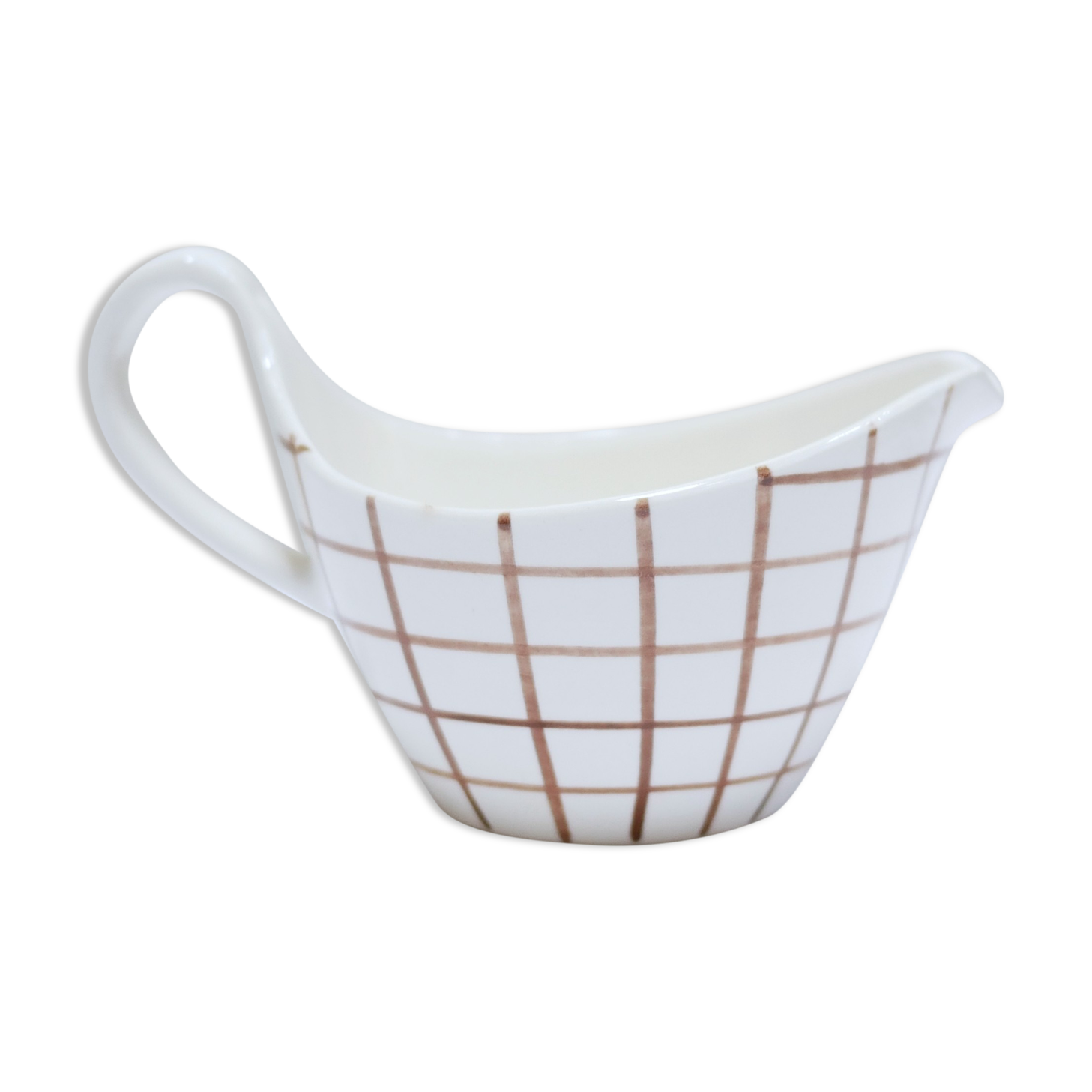 Saucière vintage ceramic pot by the Longchamp manufacture, France