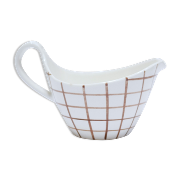 Saucière vintage ceramic pot by the Longchamp manufacture, France
