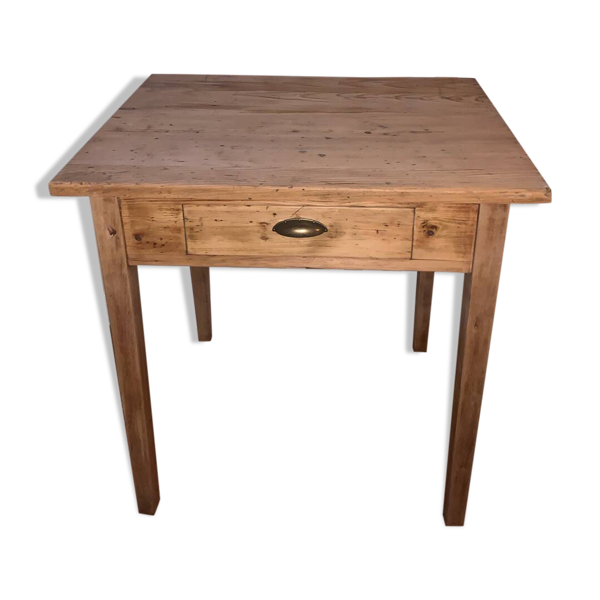 Bureau en bois massif, 1 tiroir