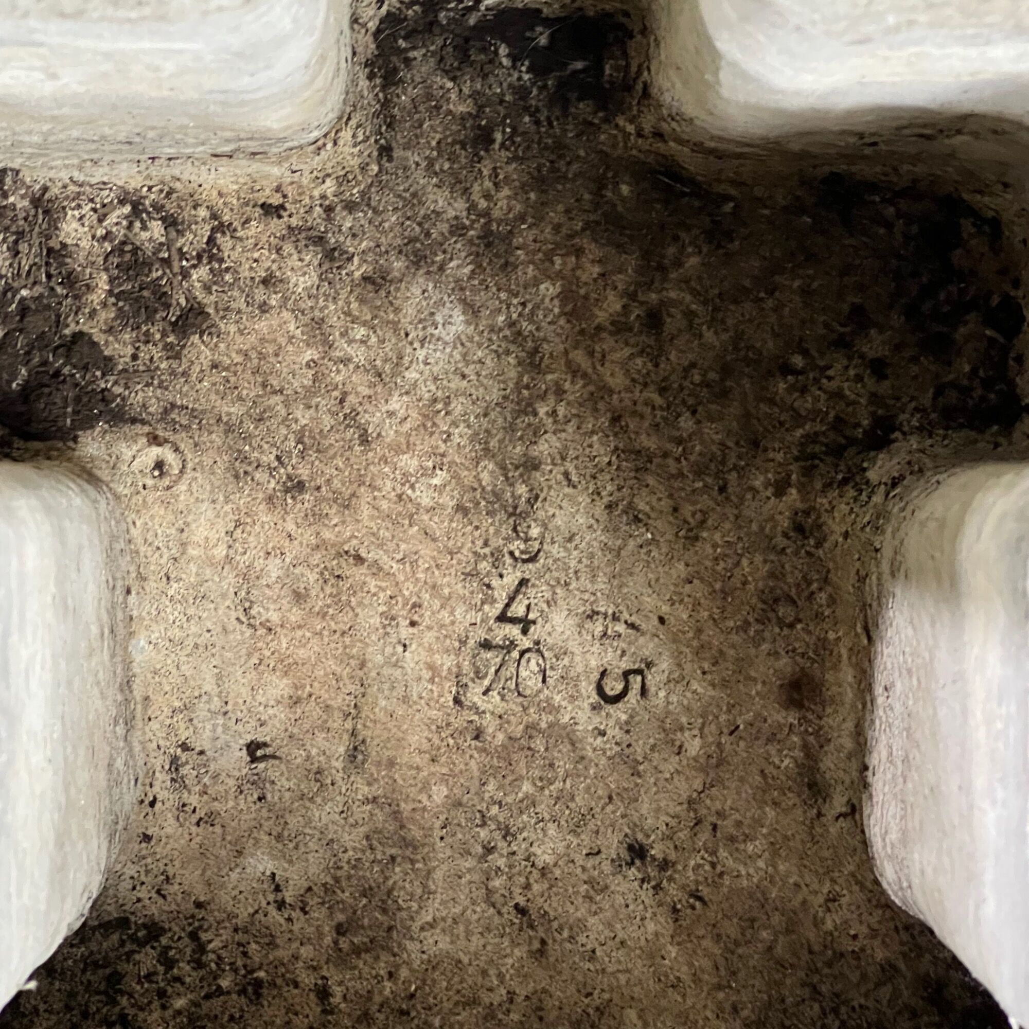 Set of 4 puzzle planters Switzerland 1950s