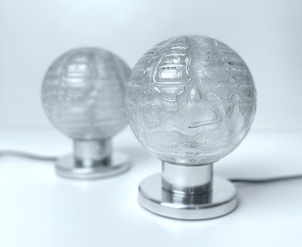 Pair Vintage Space Age Table Lamps from Doria