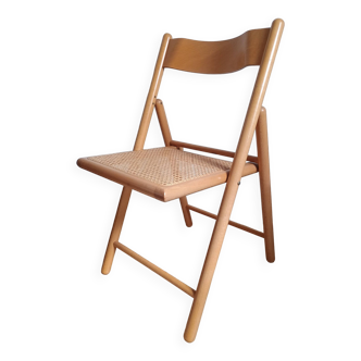 Vintage cannage folding chair