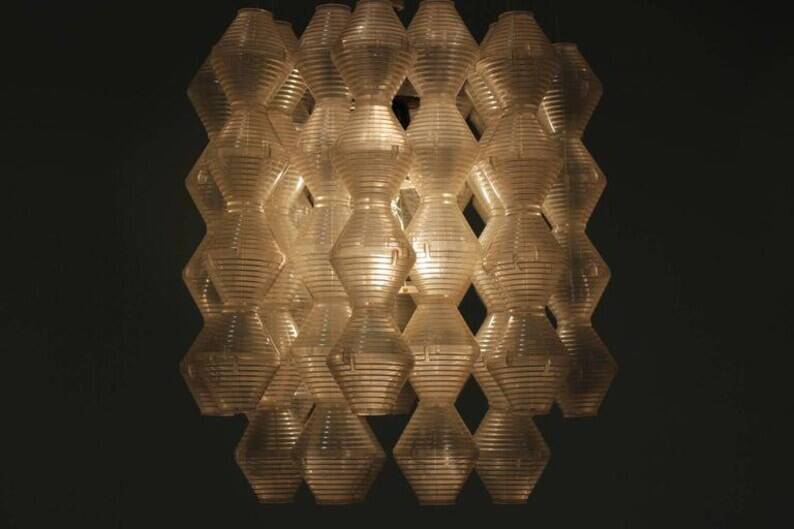 Pair of Beautiful Midcentury Design Napako Pendants, 1970s