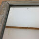 Silver wooden mirror 53x34 cm Art Deco style