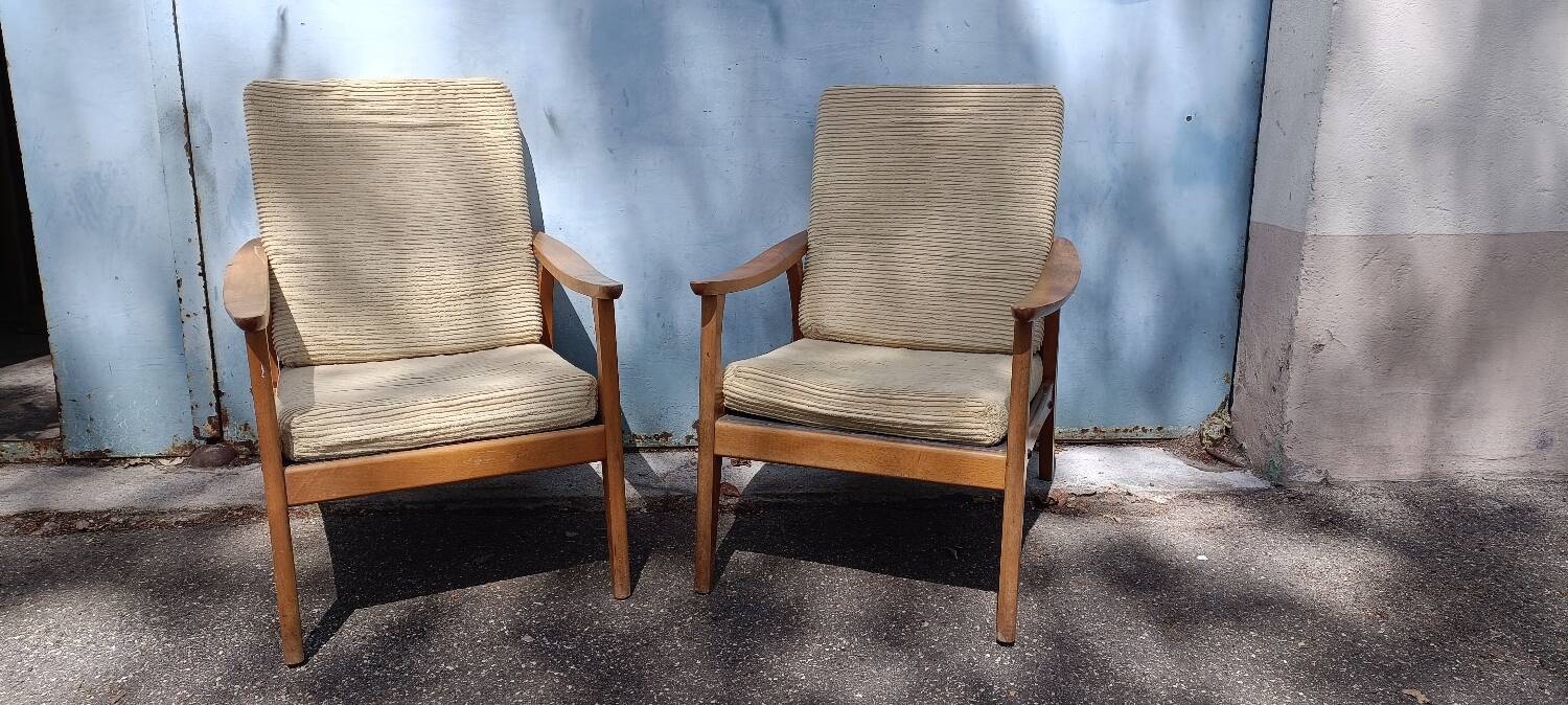 Pair of Scandinavian armchairs