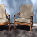 Pair of Scandinavian armchairs