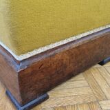 Ottoman ancient chest yellow broom
