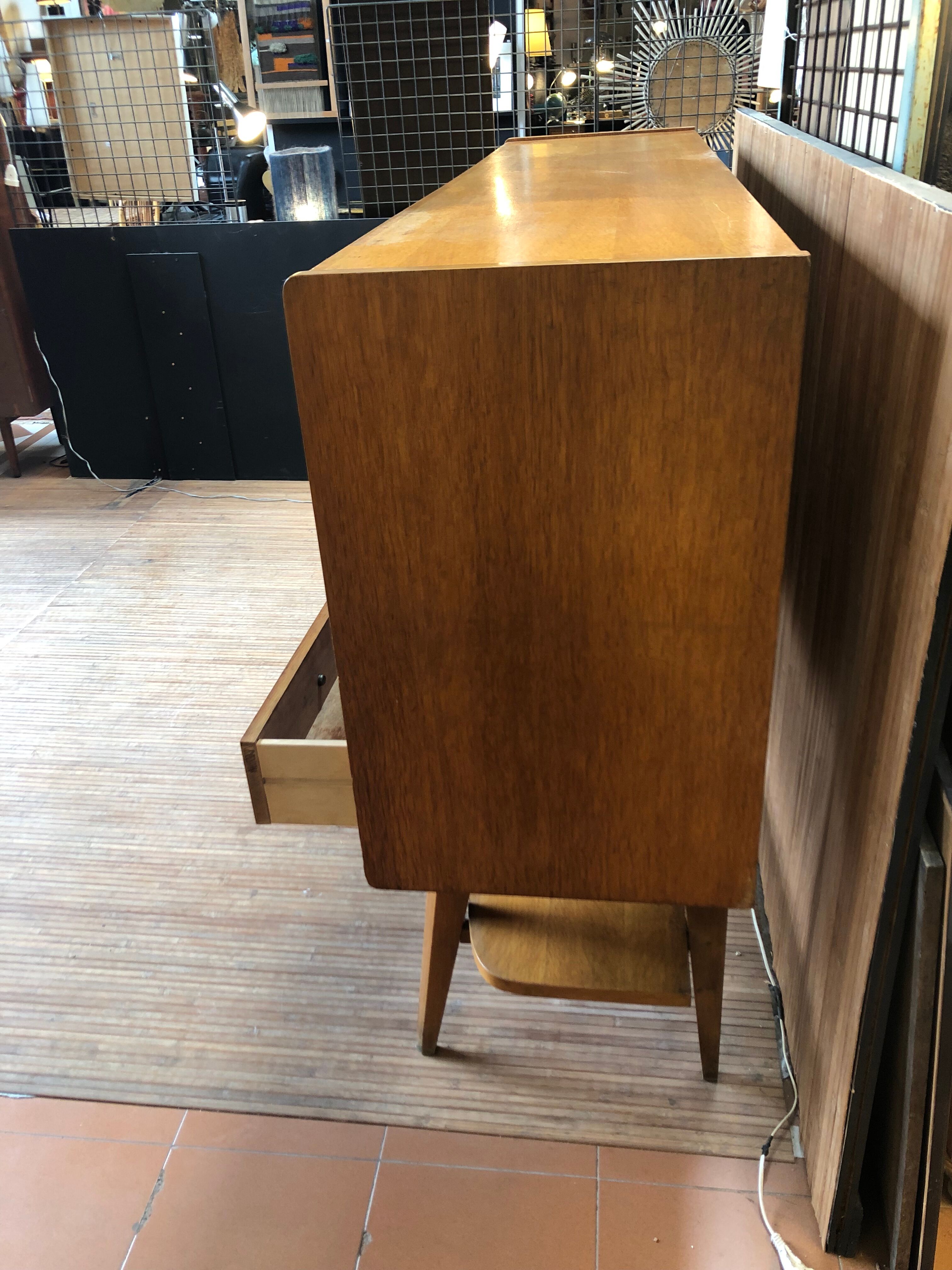 Bahu bar années 50 en chêne