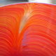 Veart Venice Italy vase "piumato" mezza filigrana design Mario Ticcò years '83