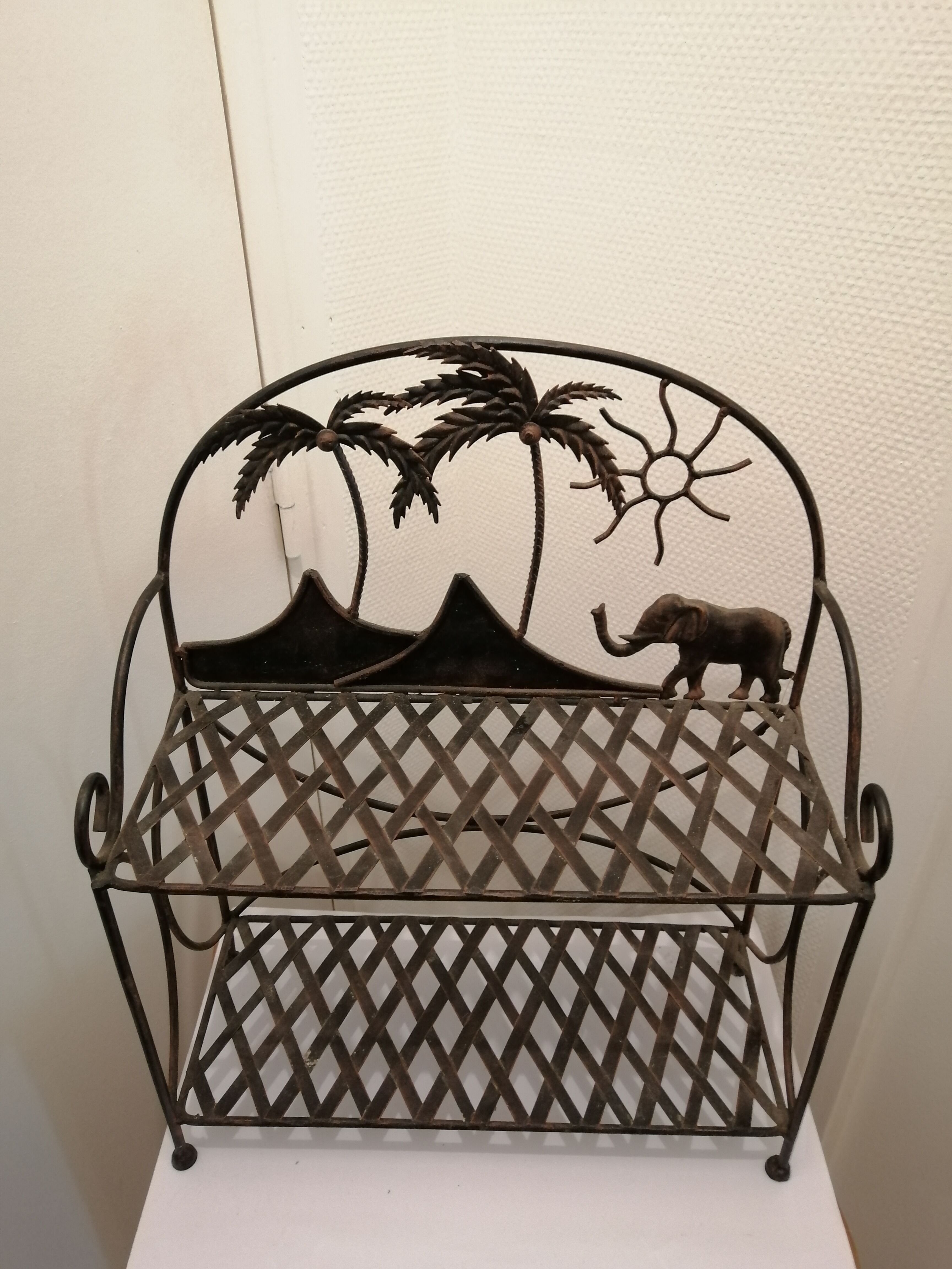 Iron floor forge decor orental