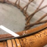 Vintage rattan coffee table year 70