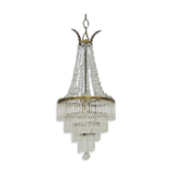 Old hot air balloon chandelier, glass grapevines