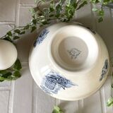 Antique earthenware salad bowl from Choisy-le-Roi