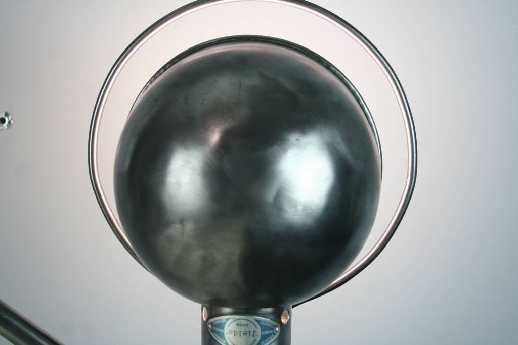 Jieldé desk lamp 2 arms 40cm industrial graphite vice Jean Louis Domecq vintage