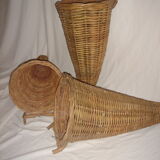 Rattan  & wicker basket 1970
