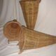Panier rotin & osier de 1970