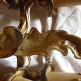 Deux paires d’appliques en bronze