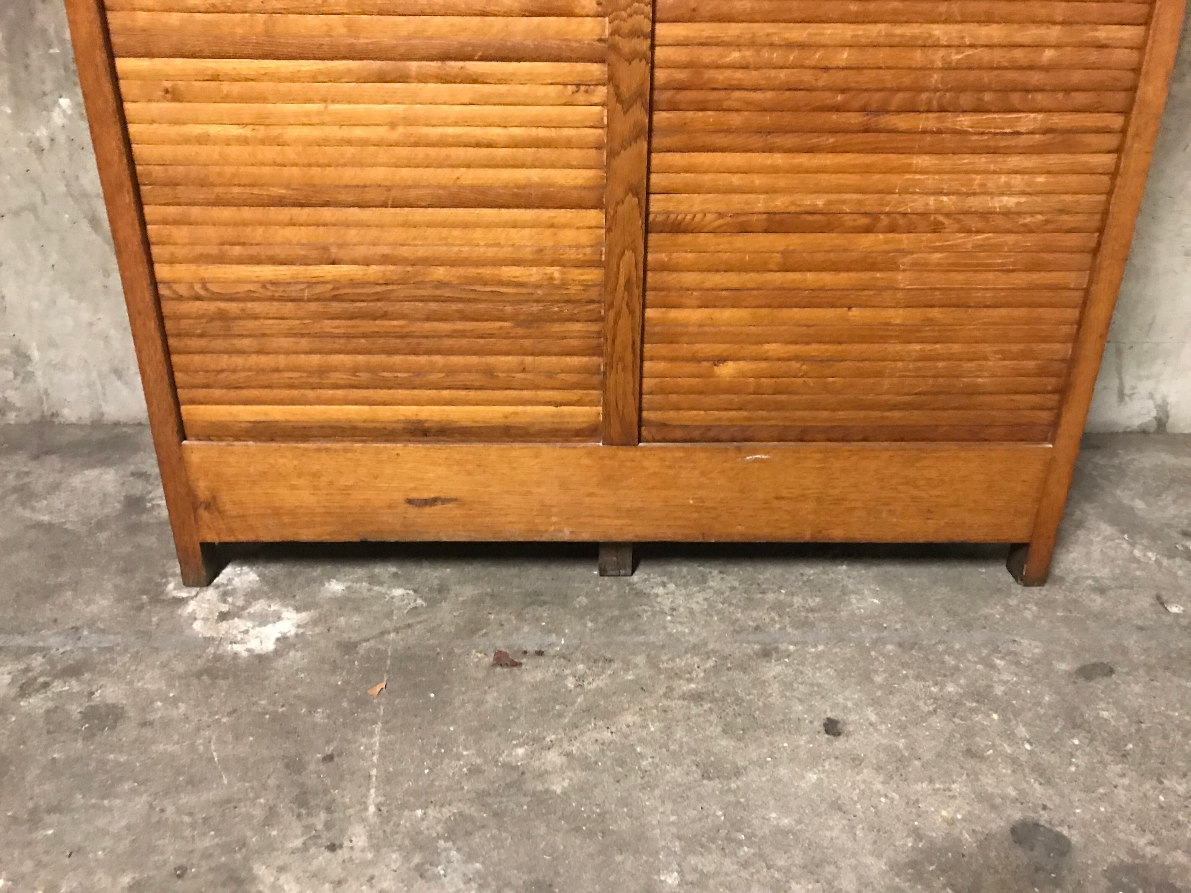 Notary oak filing cabinet