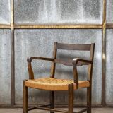 Fauteuil avec assise tissée, Danemark 1930