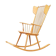 Rocking chair by Albert Haberer for Hermann Fleiner Wingback