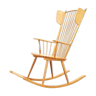 Rocking chair Wingback  par Albert Haberer pour Hermann Fleiner