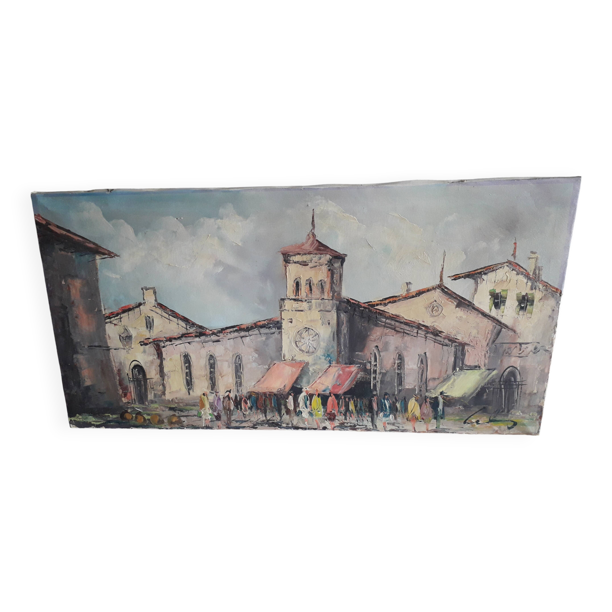 Antique Italian oil painting