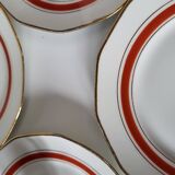Porcelain plates made in France gilding