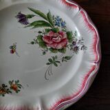 Hollow plate earthenware with eastern decor