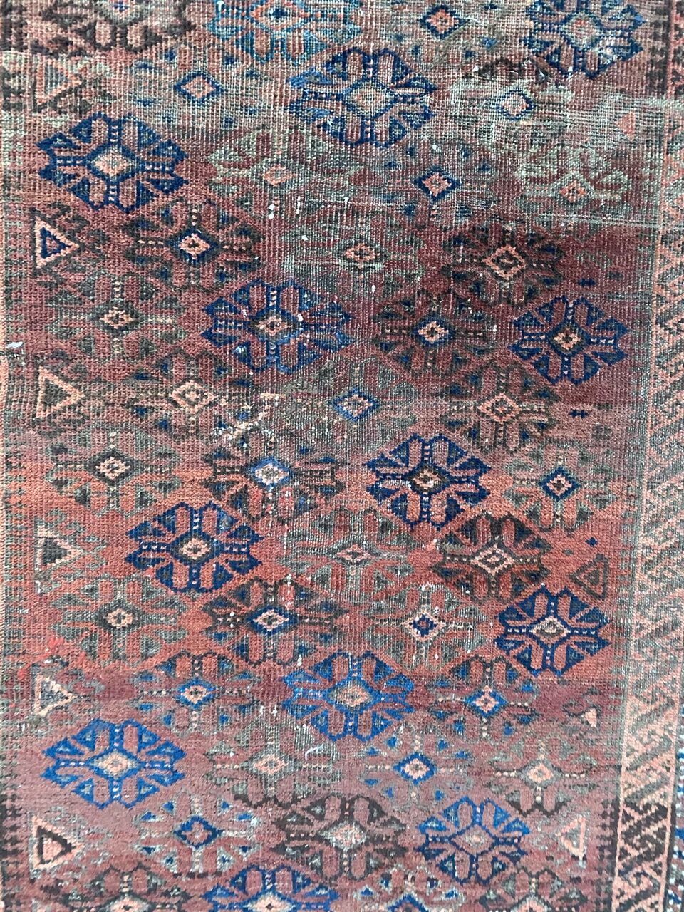 Old carpet Afghan Belutch 85x136 cm