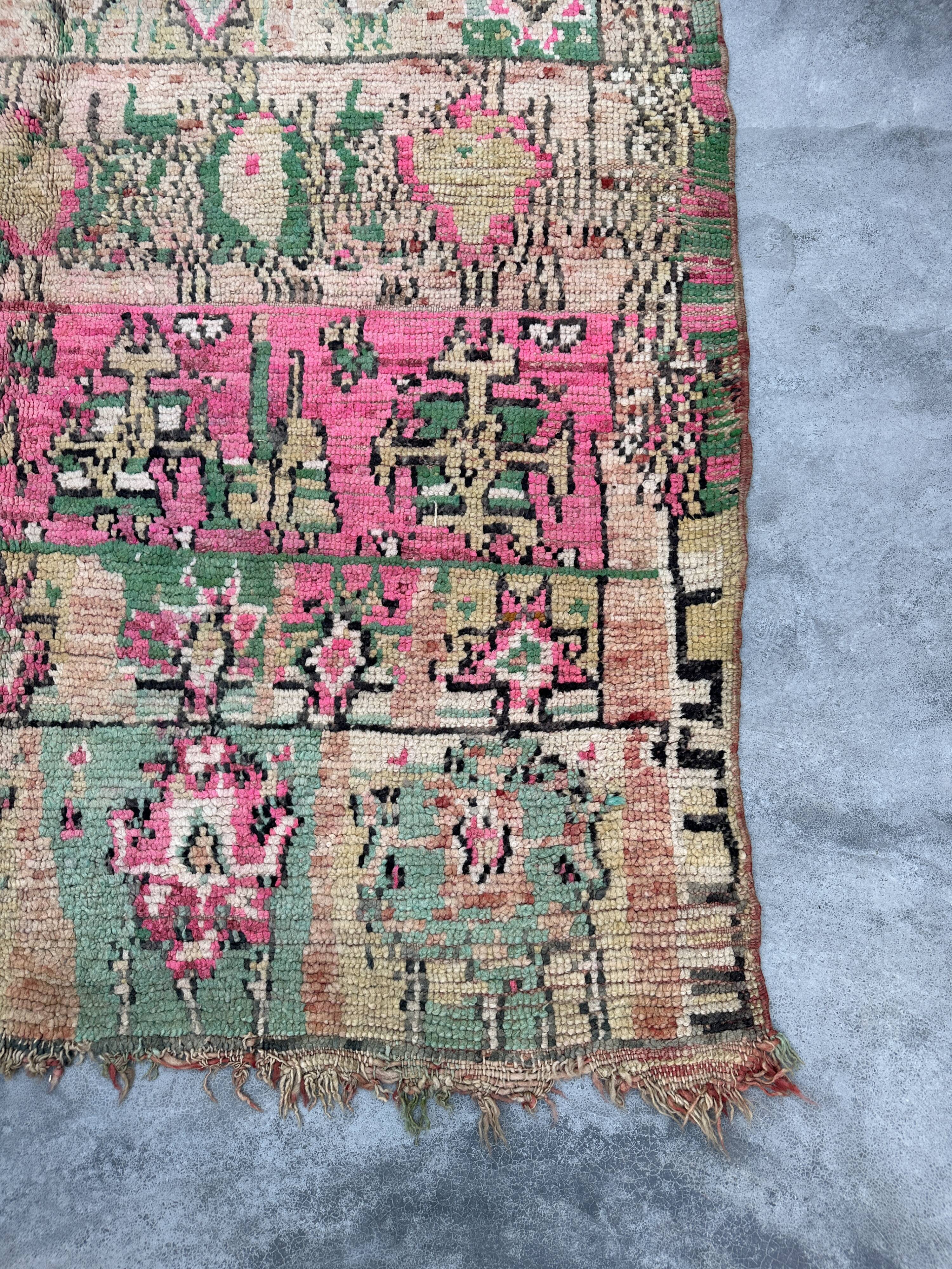 Neutral Boujad Moroccan rug - 202 x 173 cm