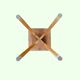 Petite table d’appoint vintage pieds compas