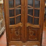LOUIS XV style display case in beech / small library