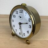 Clock alarm clock Jaz gold metal