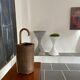 Vintage rattan umbrella door