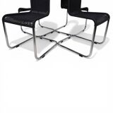 Set of 4 B 25 Tecta Cantilever Chairs by Axel Bruchhäuser, 1980