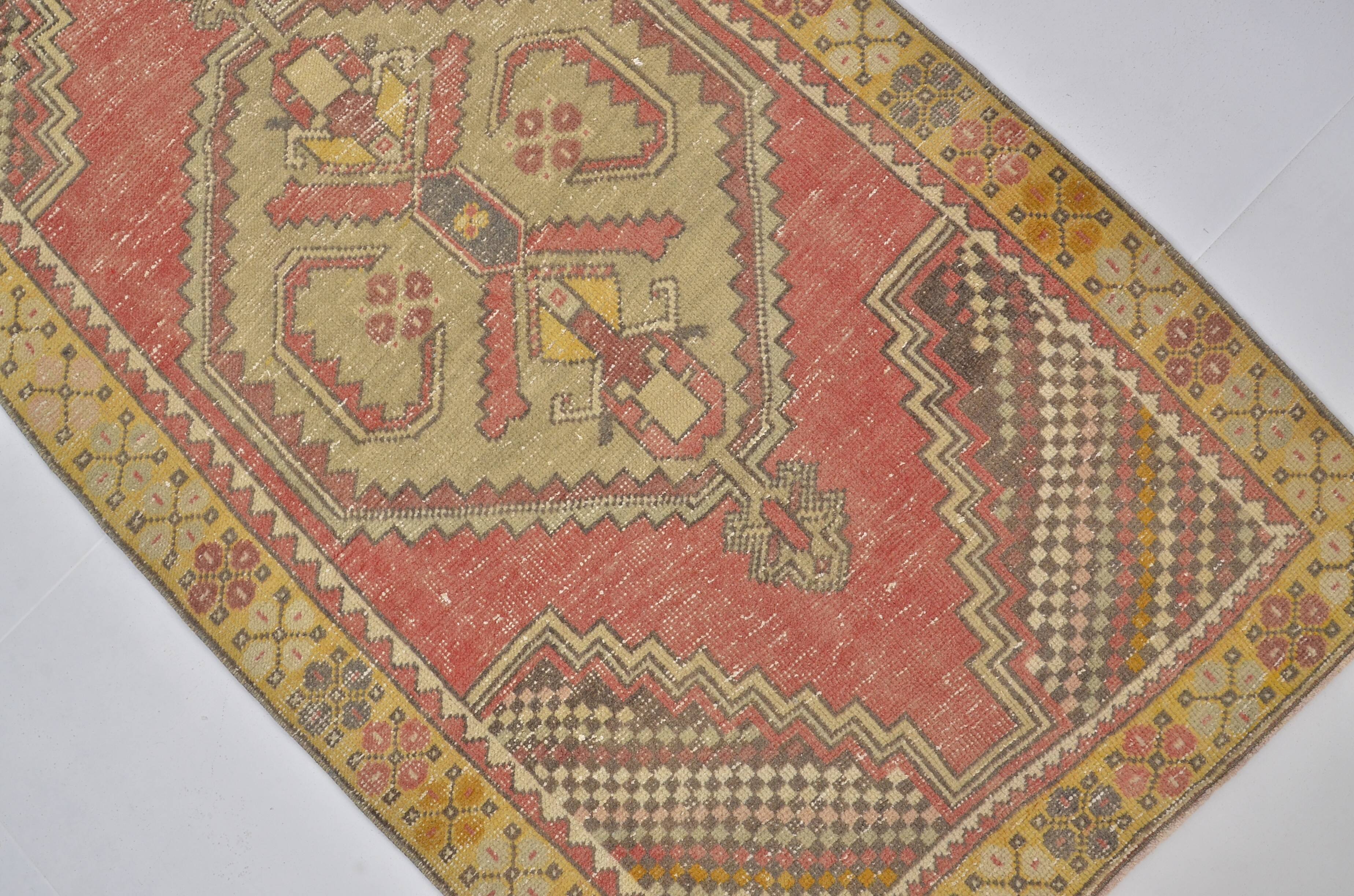 Orange & Red Turkish Wool Rug sku 2490