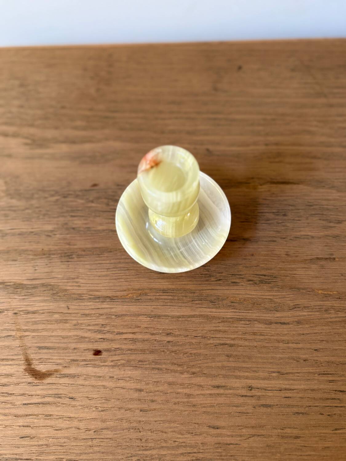 Vintage onyx candle holder from Italy, 1960s-1970s