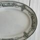 Antique oval earthenware dish
