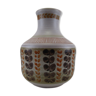 Vase céramique vintage signé Marcel Guillot céramiste français années 1950